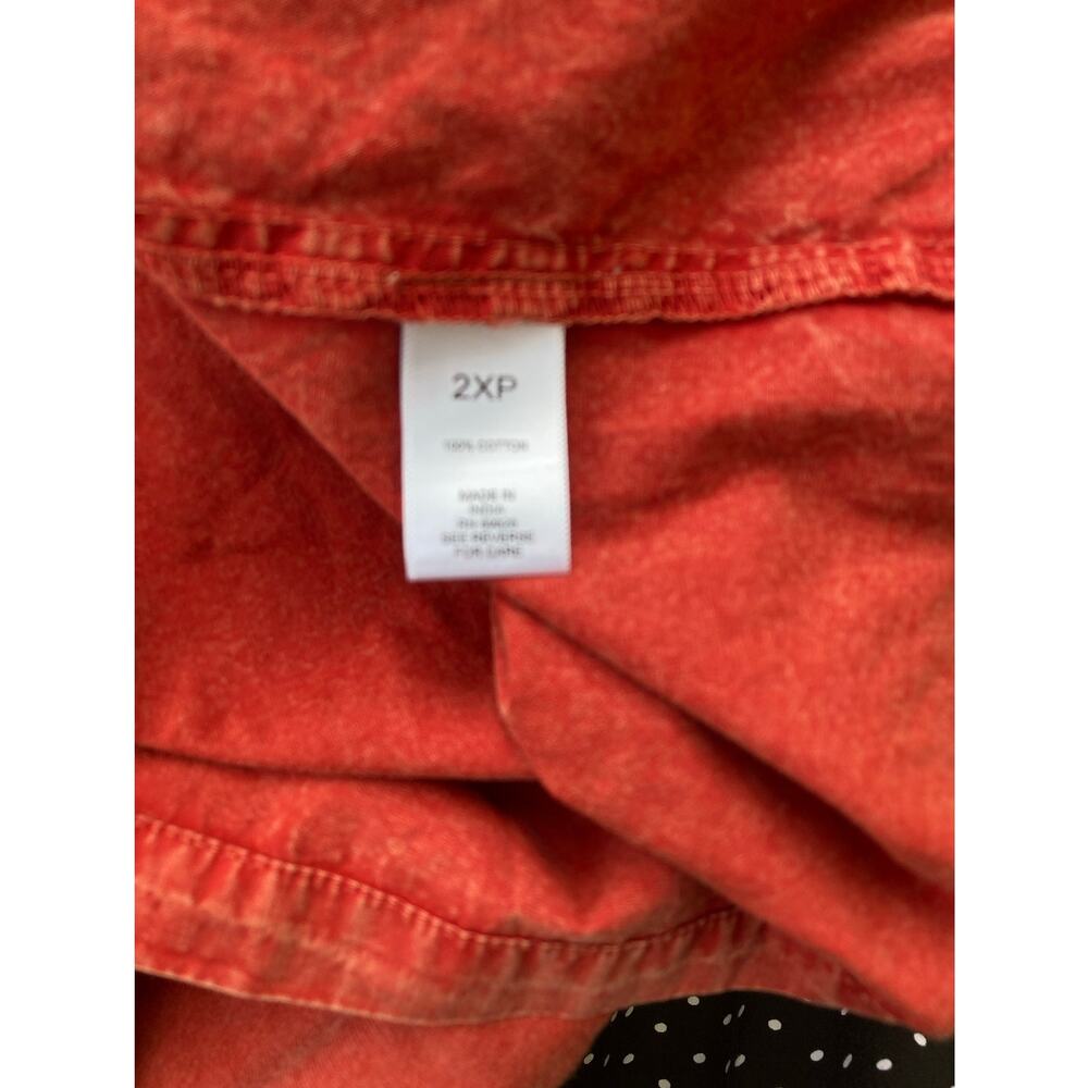 Logo - Lagenlook Earthy Terracotta Flowing Oversized Midi Dress - 2X Petite - Picture 5 of 5
